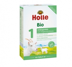 预售 20-30天 泓乐Holle BIO-Folgemilch Ziegenmilchbasis1 - 泓乐 羊奶粉1段0-6个月 有机 400g