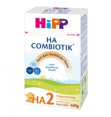 预售 HiPP HA 2 喜宝 HA 2段 免敏奶粉 6-12个月 HHA2 600g--支持杂货拼箱  打包重量950g