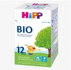 2024年新包装 HIPP BIO Kindermilch 12+ 喜宝 纯有机 12+ 婴儿奶粉 1岁以上 B12 600g--打包重量800g